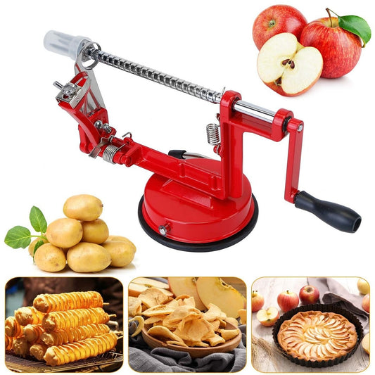 Manual Twisted Potato Spiral Slicer – Stainless Steel Apple & Vegetable Spiral Cutter