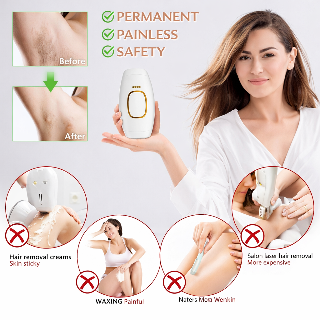 IPL Hair Removal Laser Device – both for men and women, Permanent Painless Hair Removal at Home