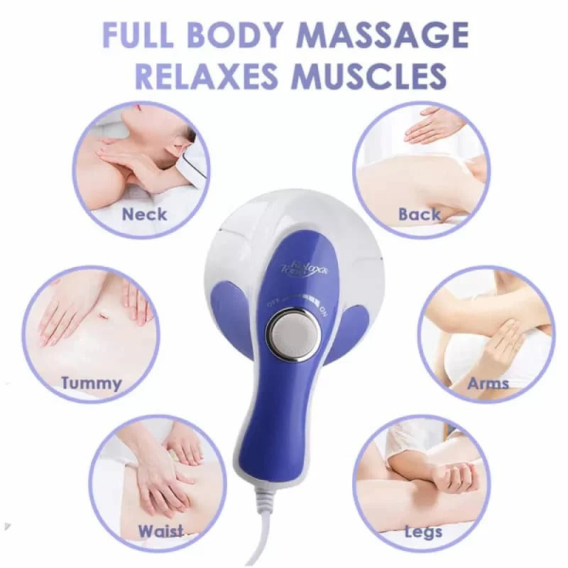 4-in-1 Relax & Spin Tone Electric Body Massager – Vibration Muscle Massage Machine