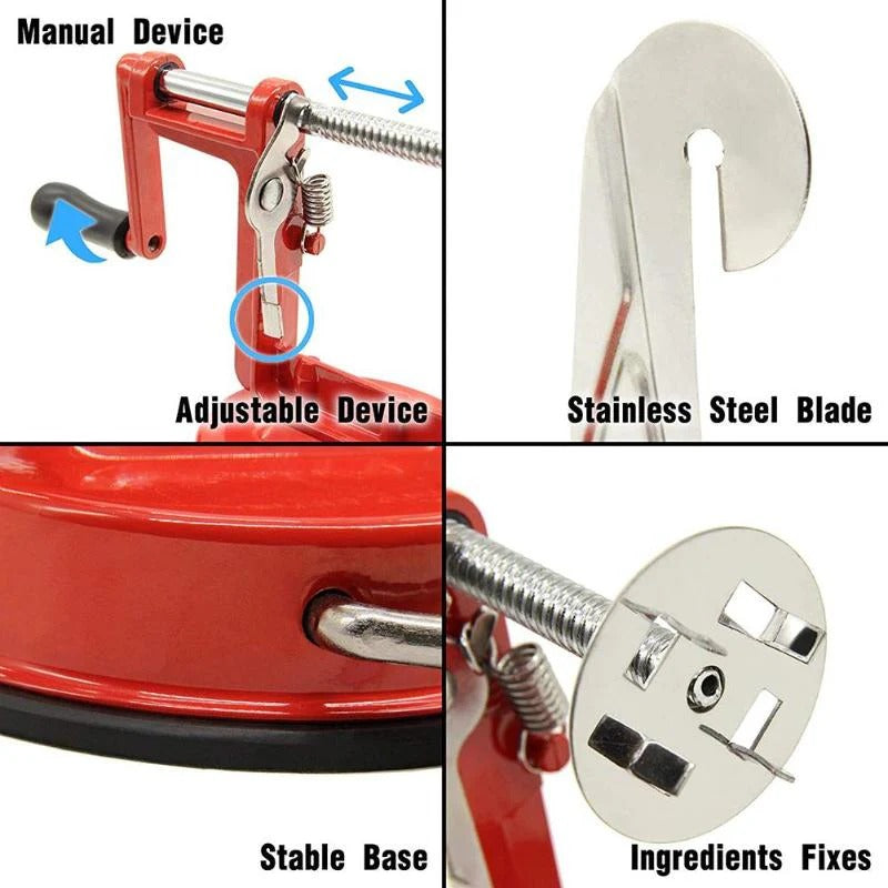 Manual Twisted Potato Spiral Slicer – Stainless Steel Apple & Vegetable Spiral Cutter