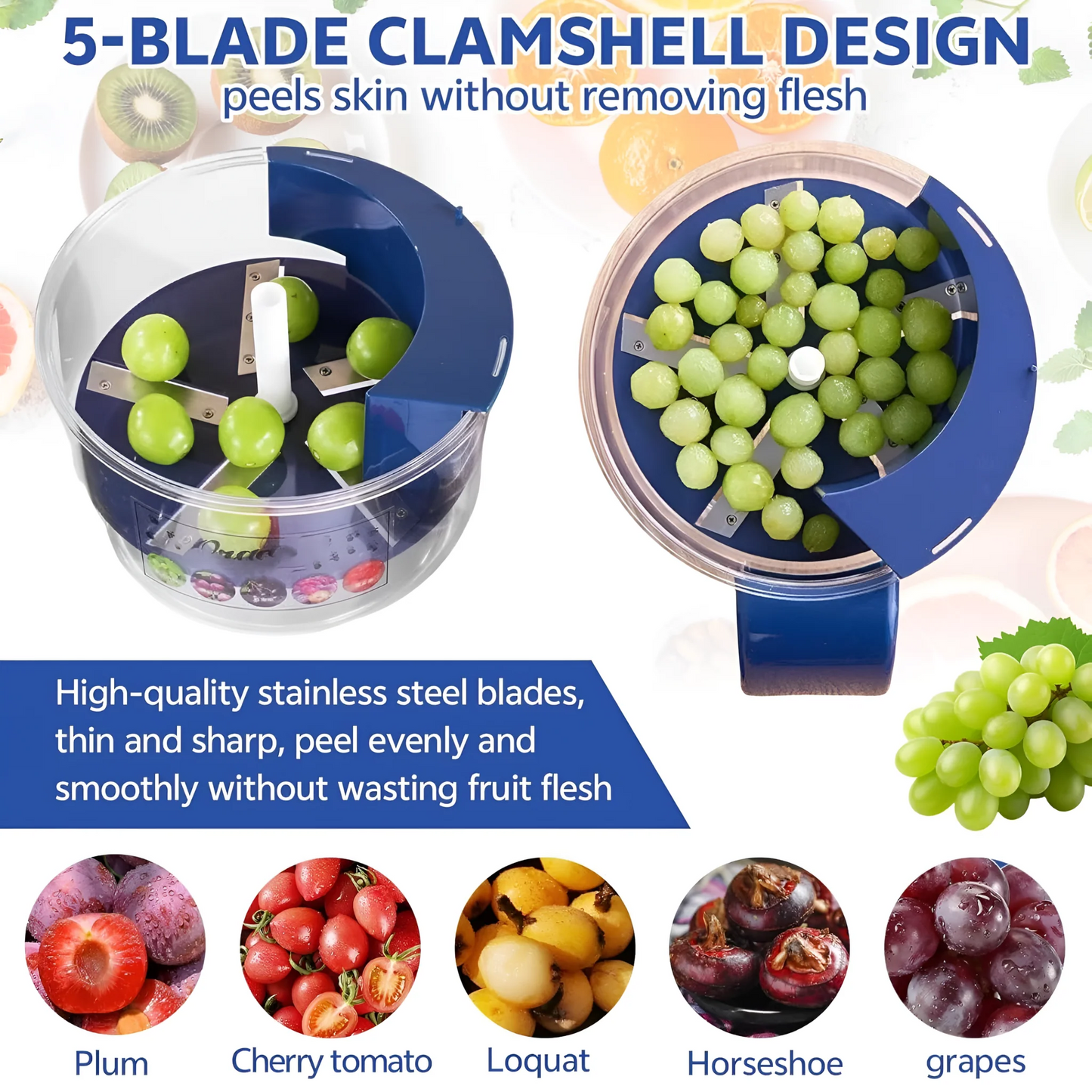 Electric Fruits & Vegetables Peeler – Rechargeable Automatic Kitchen Peeling Machine