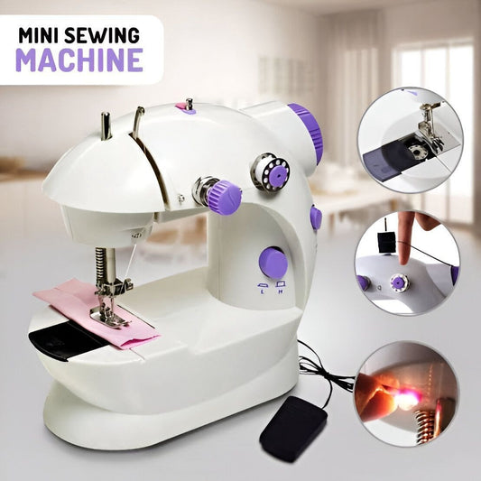 Portable Mini Dual Speed Electric Sewing Machine – Compact Sewing Machine for Home Use