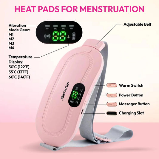 Menstrual Heating Pad Belt for Women – Period Pain & Cramp Relief Heating Therapy Belt for women
