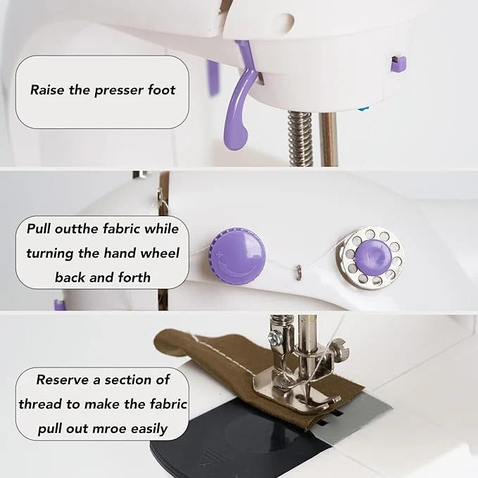 Portable Mini Dual Speed Electric Sewing Machine – Compact Sewing Machine for Home Use