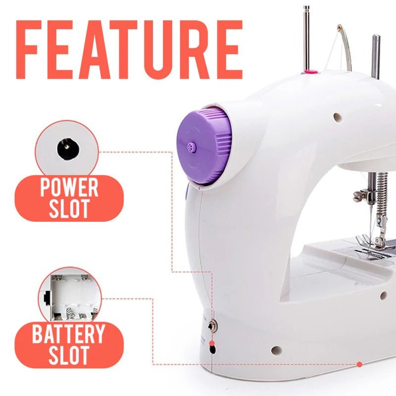 Portable Mini Dual Speed Electric Sewing Machine – Compact Sewing Machine for Home Use