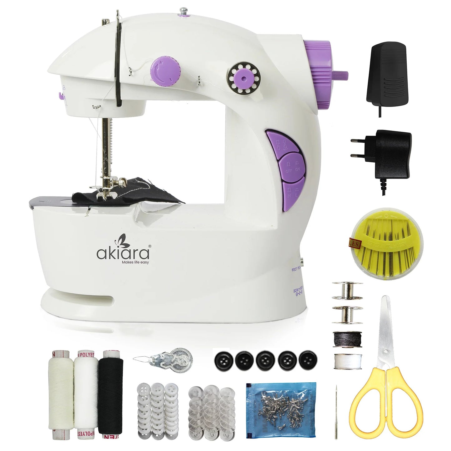 Portable Mini Dual Speed Electric Sewing Machine – Compact Sewing Machine for Home Use